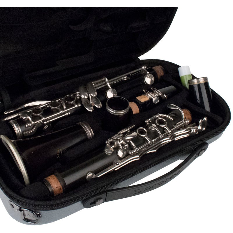 Protec Micro-Sized ABS Protection Clarinet Case, Silver (BM307SX) - Image 2